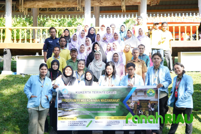 Dosen Universitas Riau berdaya saing dalam Program Pemberdayaan Ekonomi Kreatif di Koto Benai